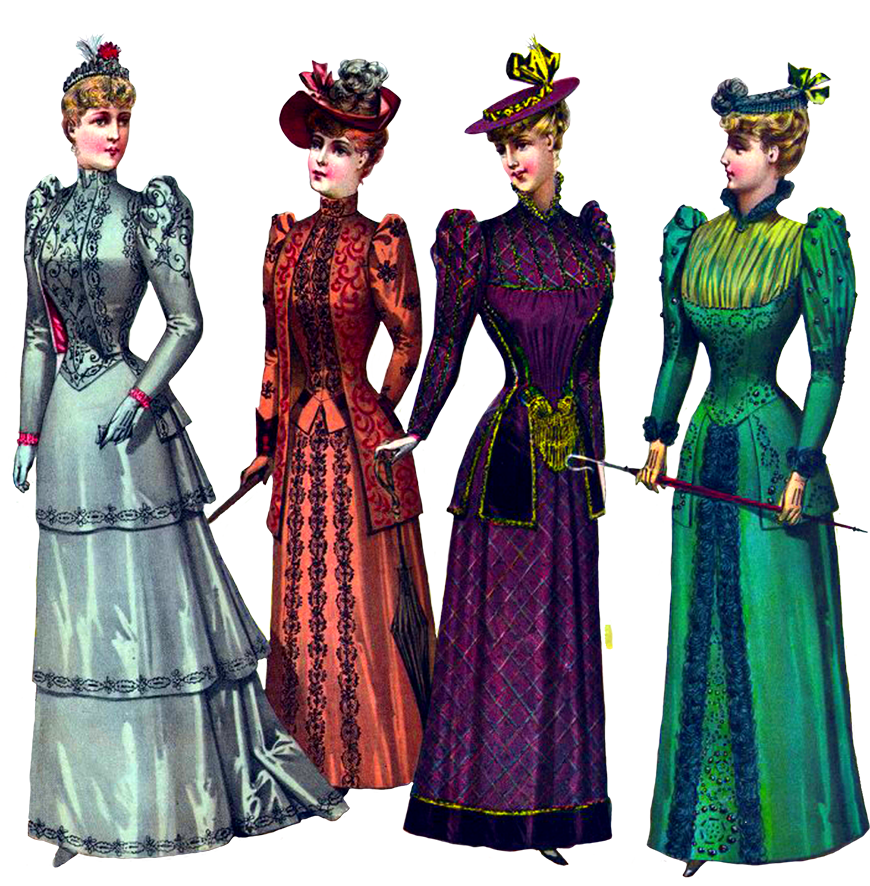 Beautiful ladies Victorian style