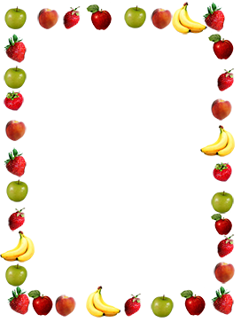 frame of fruits