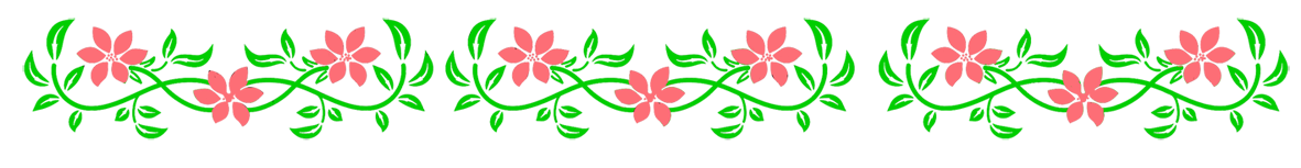 border with flower drawing