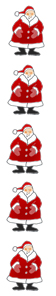 free christmas clip art border santas vertical