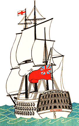 clipart full-rigged ship Victory drawing
