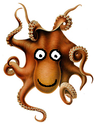 funny clip art octopus