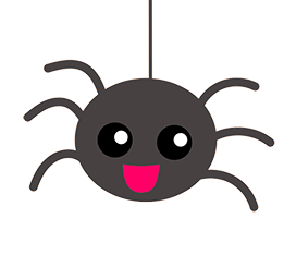 funny cute spider drawing