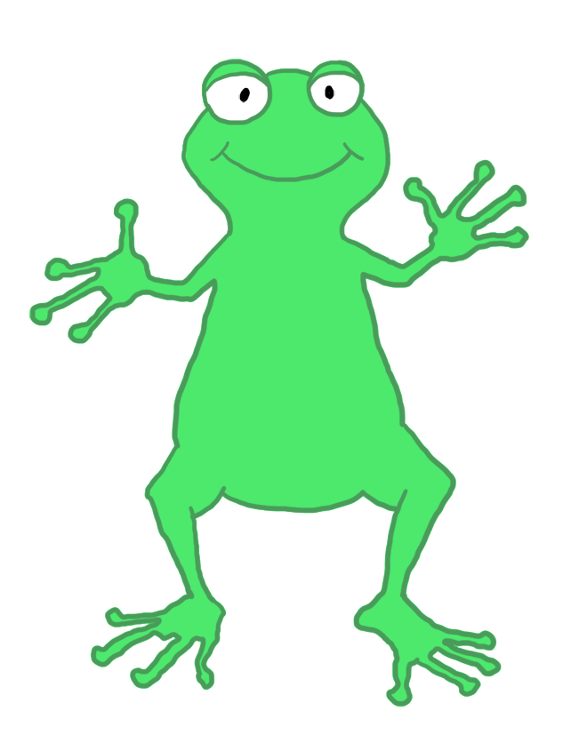 funny frog person