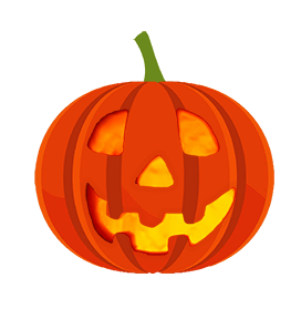 Cute Jack-o-lantern clipart