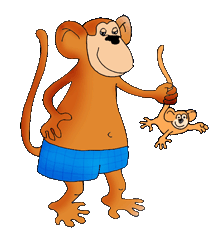 funny monkey drawings