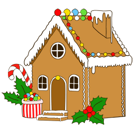 gingerbread house clipart