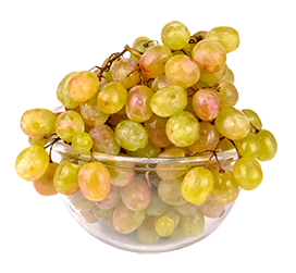 glass bowl green grapes clipart