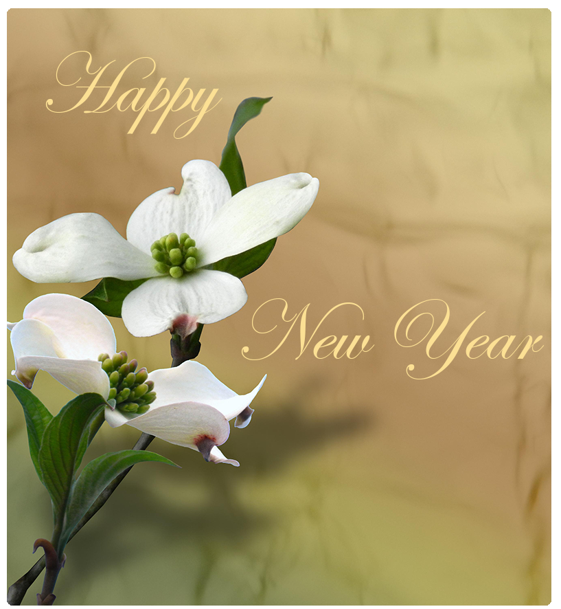 Golden New-Year greeting