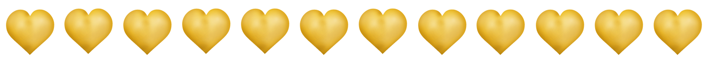 golden heart border for Valentine