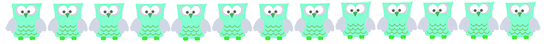 green owl border