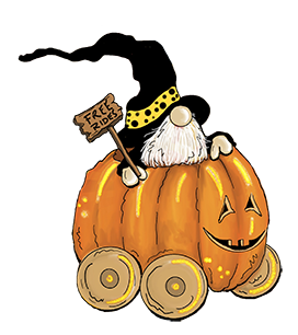 Halloween clipart gnome