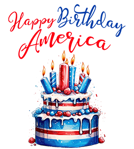 Happy birthday America clipart