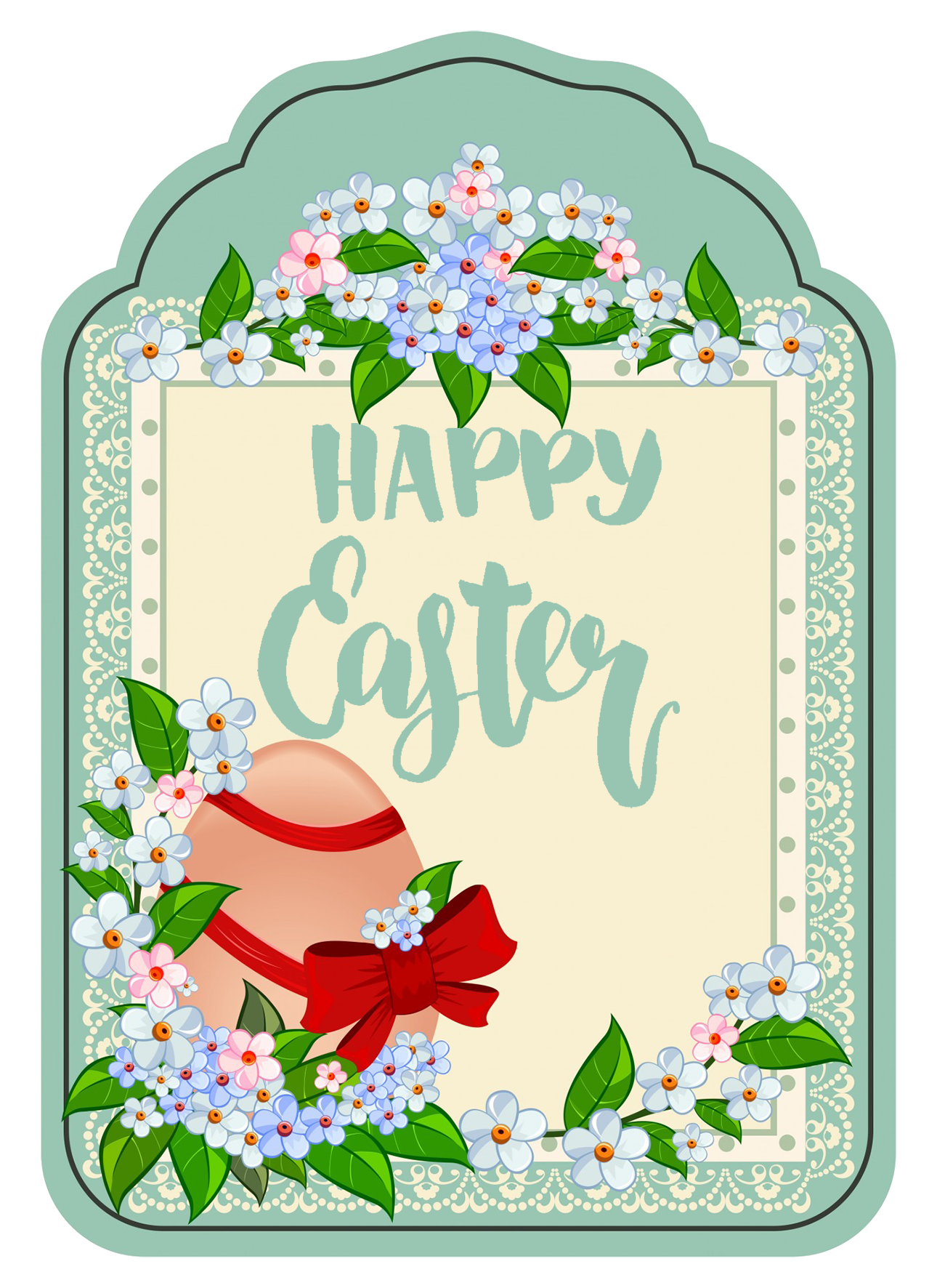 happy Easter greeting clipart