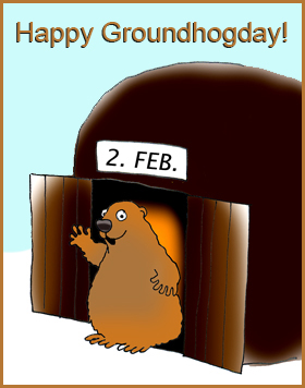 Image result for groundhog day card antique