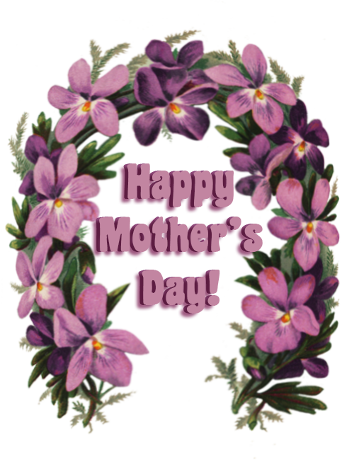 Mother's day greeting with flowers