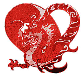 red heart dragon