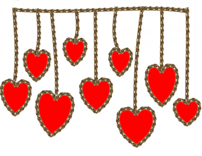 hearts on a string