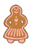 holiday clipart gingerbread woman