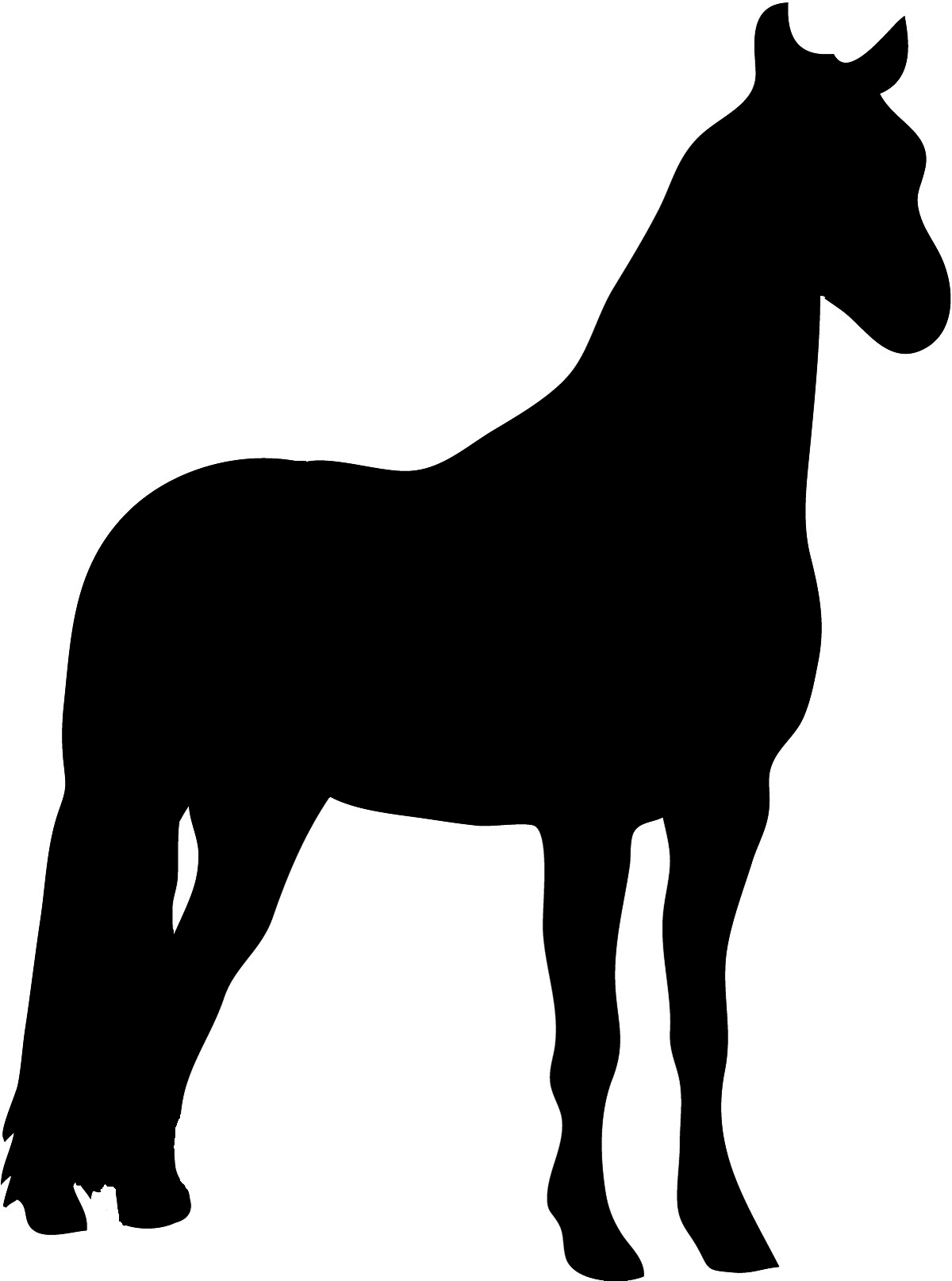 Free Printable Horse Silhouettes - Printable Word Searches