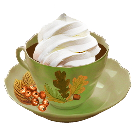 fall hot cocoa clipart