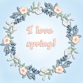 i love spring clipart