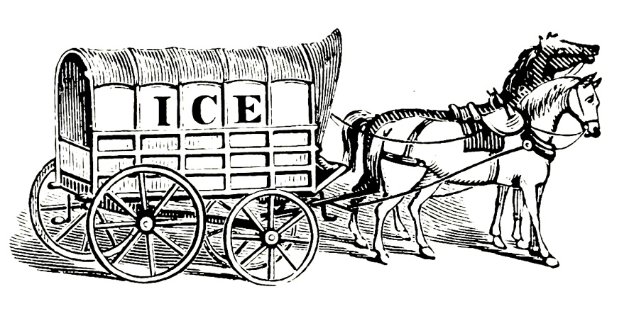 Ice horse carriage