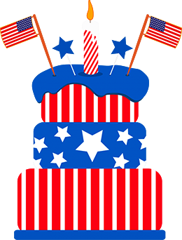 independence day birthday clipart