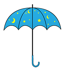 umbrella cliipart night umbrella