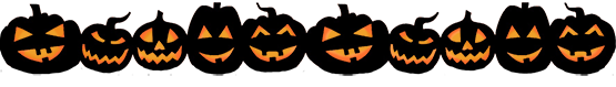 Jack-o-lantern-border