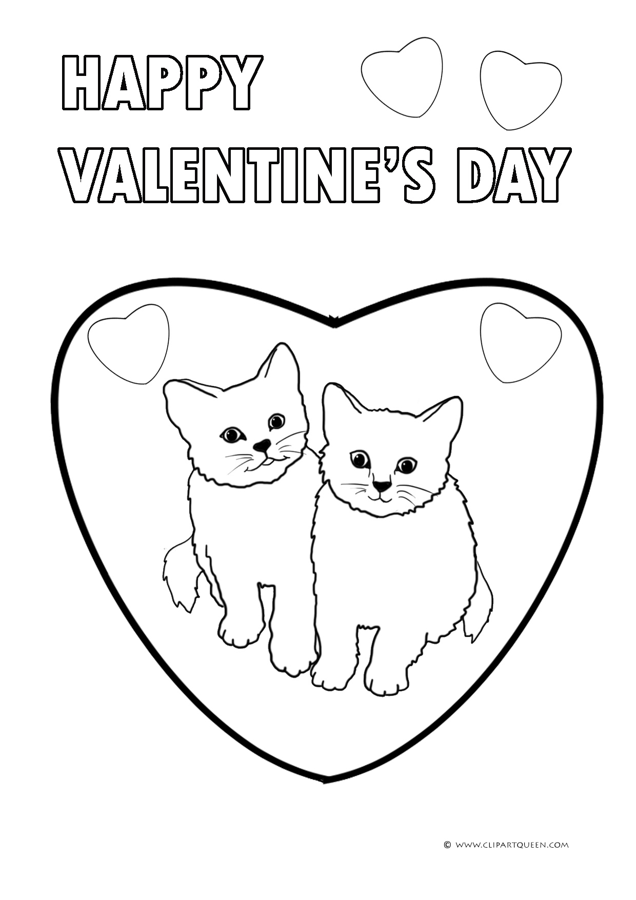 valentine day card coloring pages - photo #47