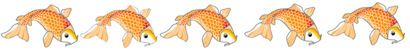 koi fish border orange