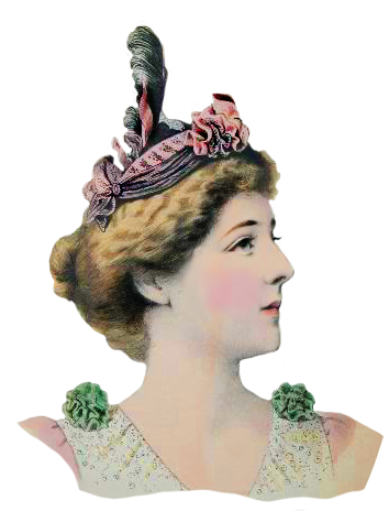 ladies dress hats Victorian era style