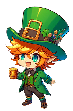 leprechaun clipart anime style