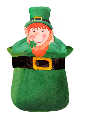 cute leprechaun in hat