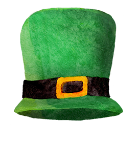 leprechaun hat watercolor