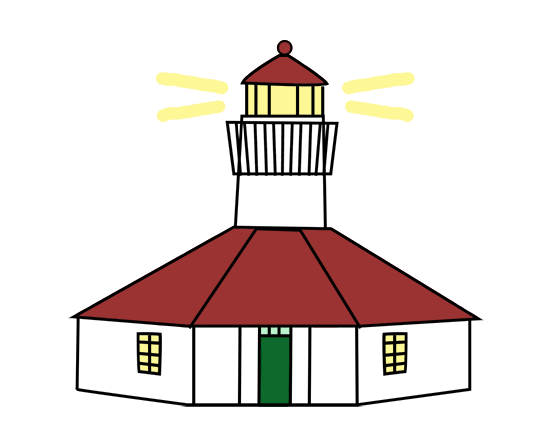 lighthouse house clip art