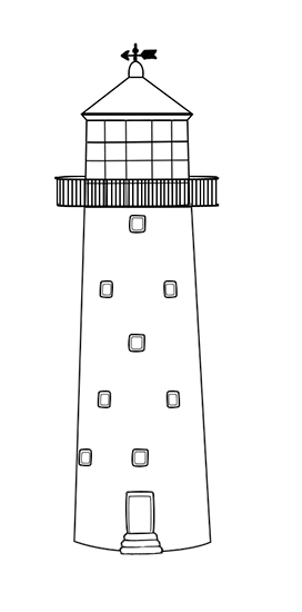 lighthouse sketch