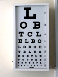 medical clip art eye test board