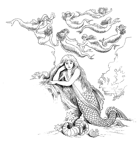 Mermaid and her sisters