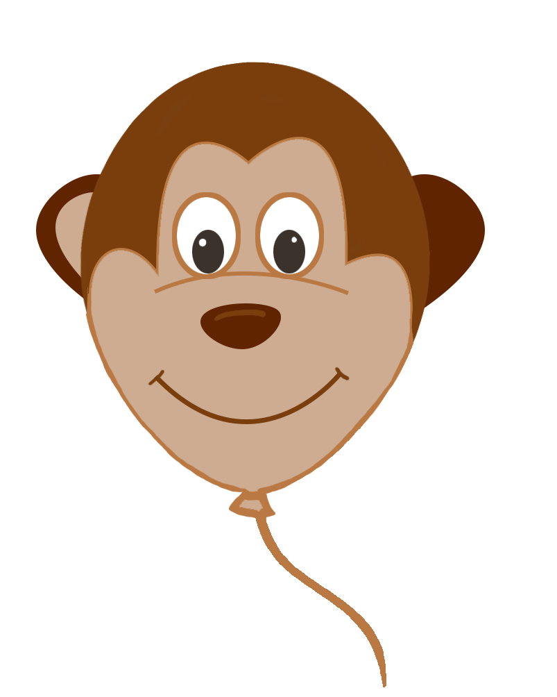 Monkey face balloon
