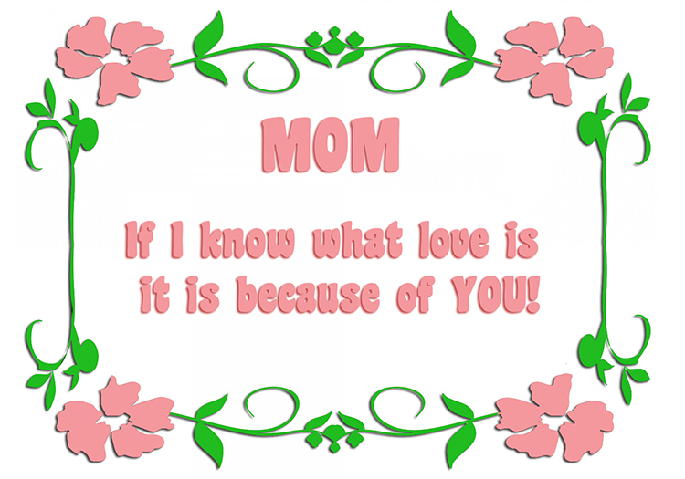 mother's day greeting about love