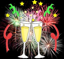 new years clipart firework champagne