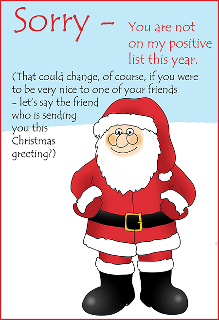 funny Christmas greeting card