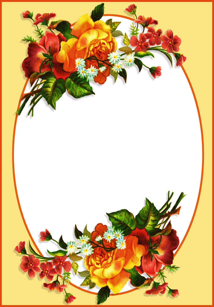 Flower Border Designs Clip Art