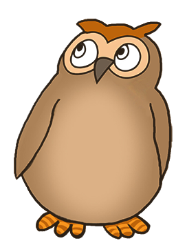 owl clipart shy little owl