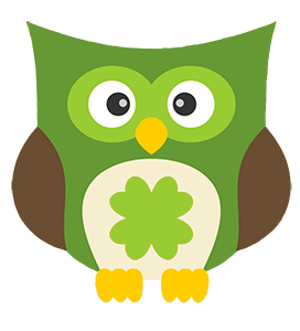 St. Patrick's day owl clipart