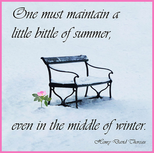 picture quote about winter