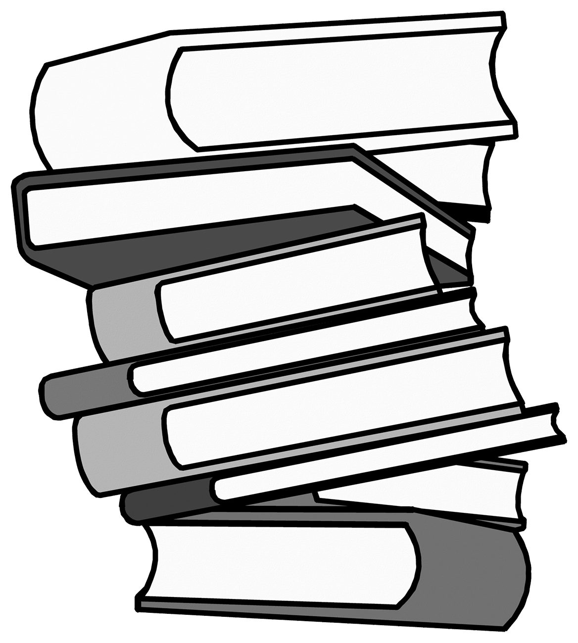 pile of books grey black