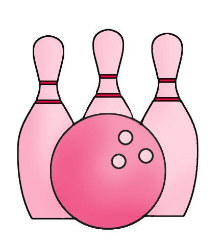 pink bowling icon